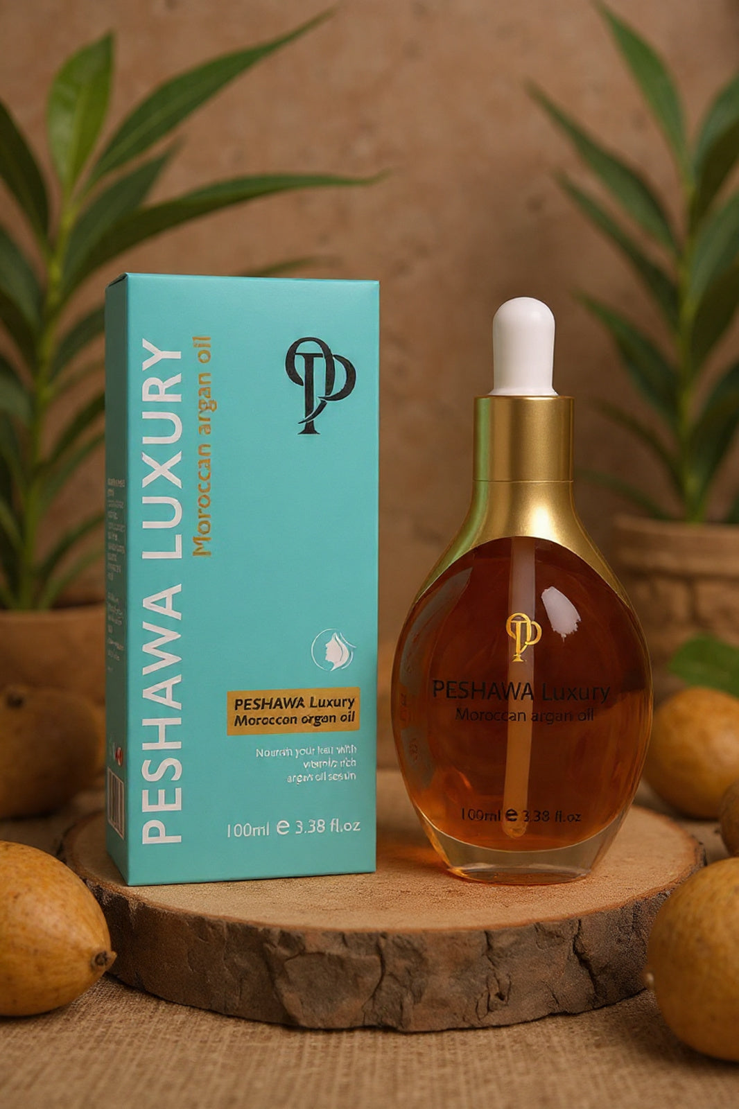 PESHAWA Luxury Arganolie toepassing - haarverzorging met arganolie